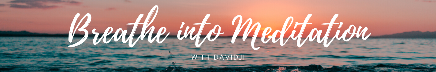 breathe into meditation banner