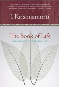the book of life by j. krishnamurti