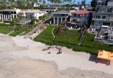 the nest from a drone