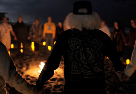 fire ceremony at the nest